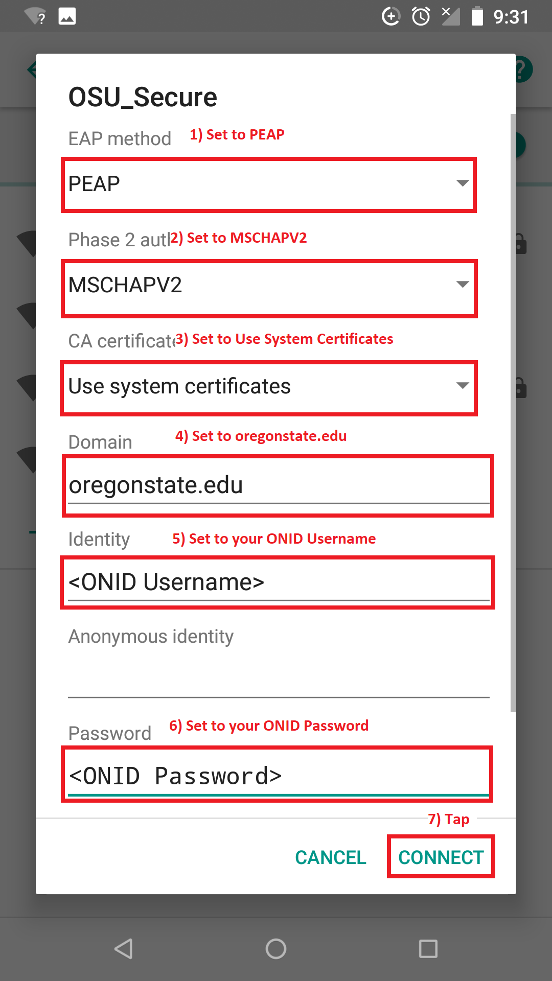 Configure OSU_Secure